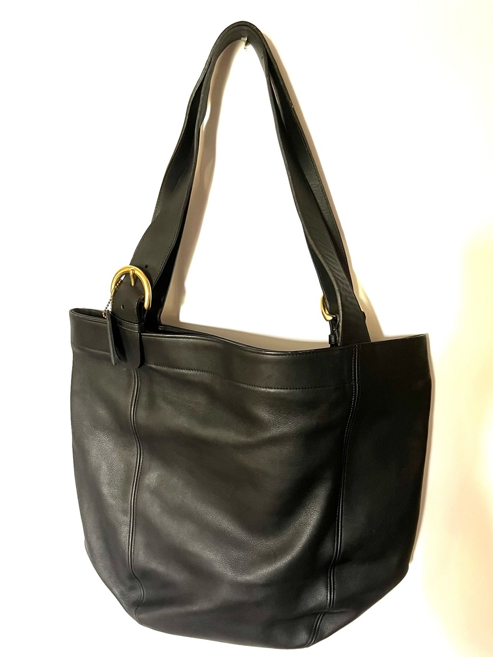 Vintage Coach Soho Bag Black Glove Tanned Leather Tote 4082